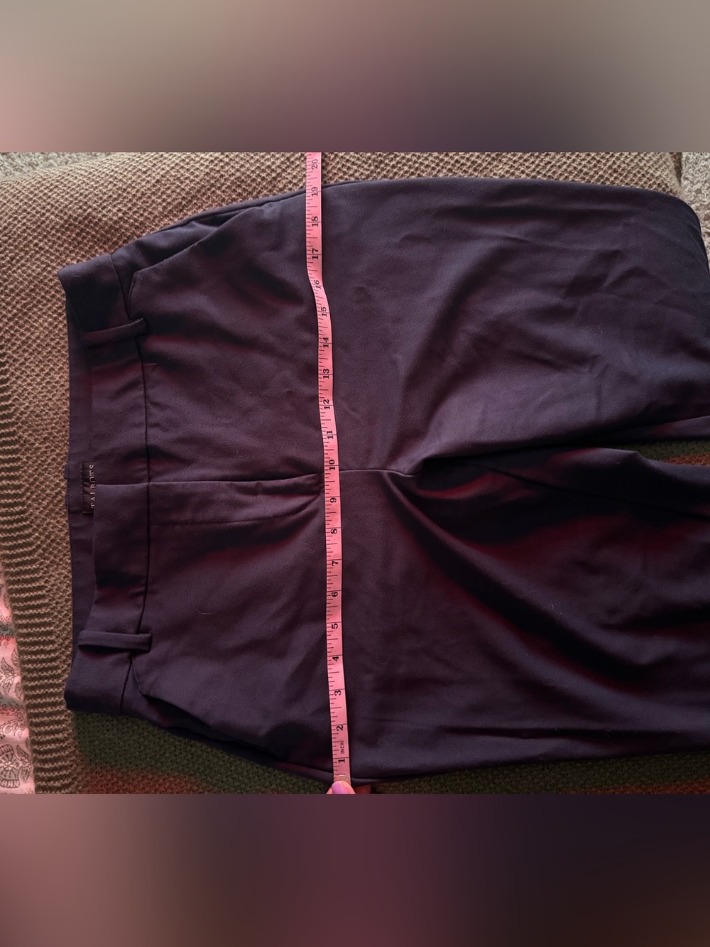 Talbots Navy Straight-Leg Pants - Picture 4 of 4